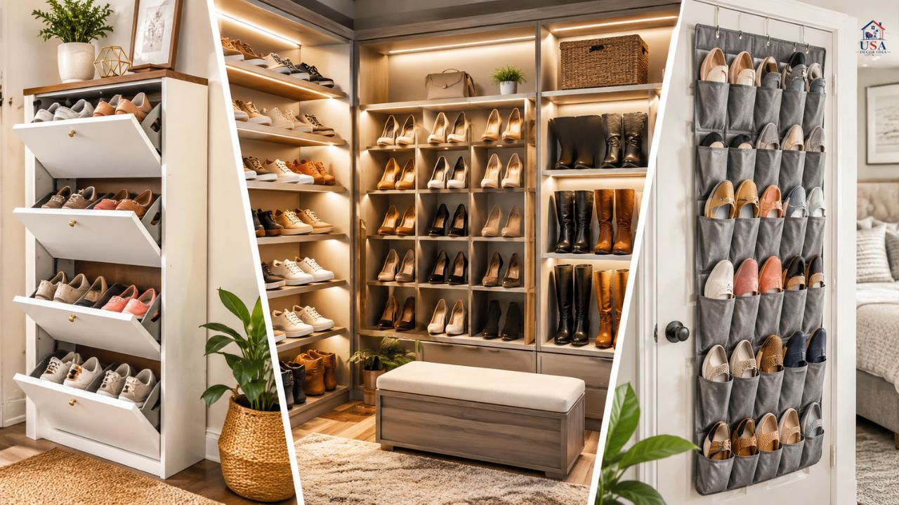 Shoe Storage Ideas for Small Spaces & Closets