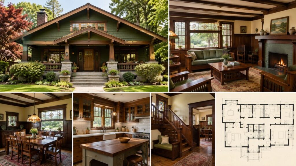 1920s Craftsman House History, Interiors & Floor Plans Guide