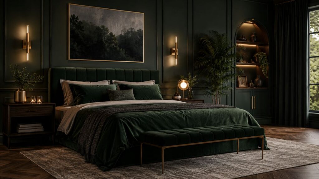 Dark Green Bedroom Ideas for a Moody, Stylish Space