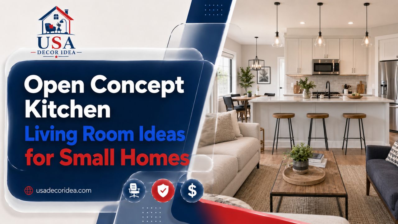 Open Concept Kitchen Living Room Ideas for Small Homes