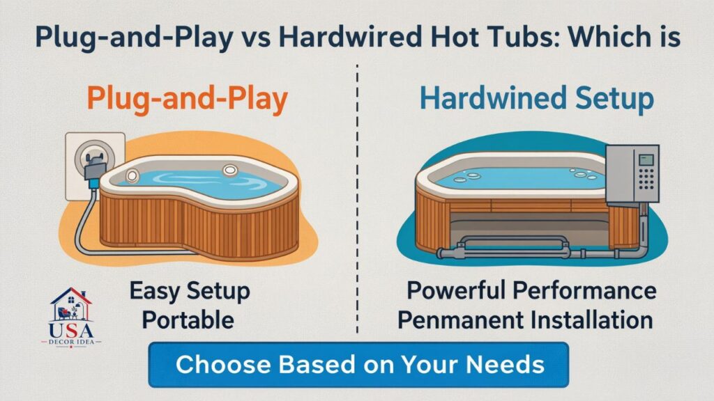 Plug-and-Play vs Hardwired Hot Tubs Which is Better