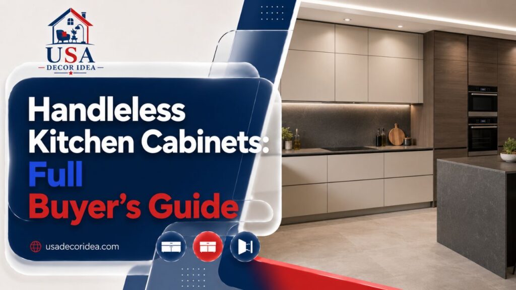 Handleless Kitchen Cabinets: Full Buyer's Guide