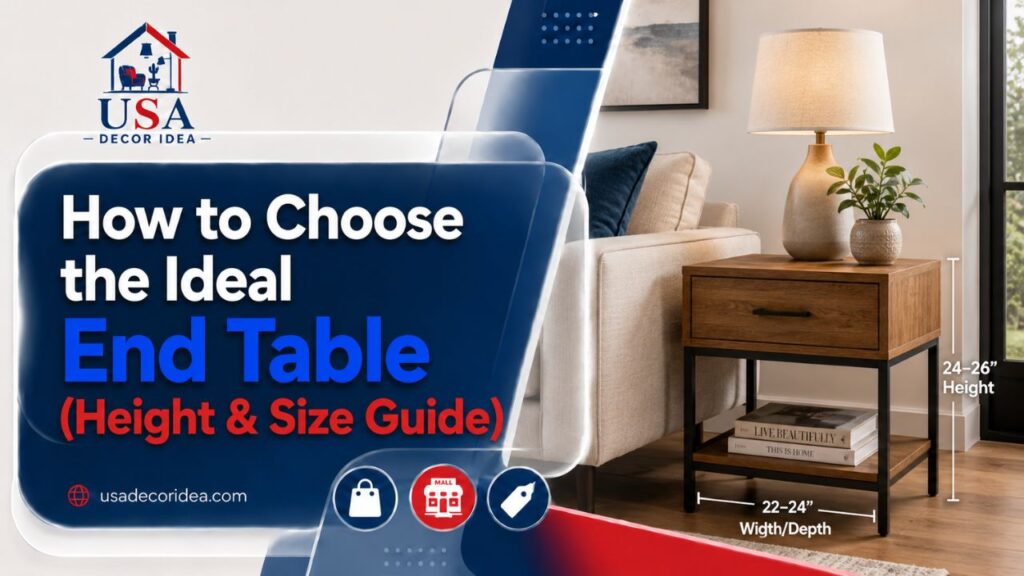 How to Choose the Ideal End Table (Height & Size Guide)